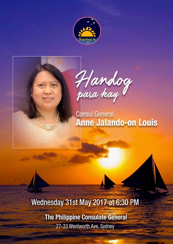Banag-Banag Handog para kay Consul General Anne Jalando-on Louis